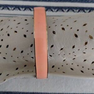 J Crew Enamel Peach & Gold Bangle Bracelet